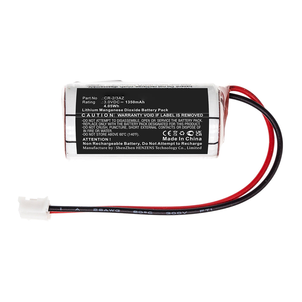 Batteries N Accessories BNA-WB-L13913 Alarm System Battery - Li-MnO2, 3V, 1350mAh, Ultra High Capacity - Replacement for Verisure CR-2/3AZ Battery