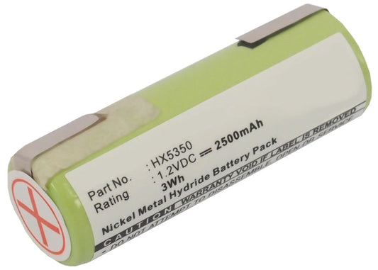 Batteries N Accessories BNA-WB-H7416 Toothbrush Battery - Ni-MH, 1.2V, 2500 mAh, Ultra High Capacity Battery - Replacement for Braun 1008 Battery