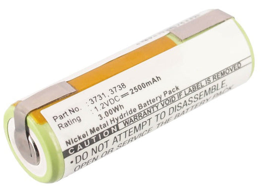 Batteries N Accessories BNA-WB-H7417 Toothbrush Battery - Ni-MH, 1.2V, 2500 mAh, Ultra High Capacity Battery - Replacement for Oral-B 37313738 Battery