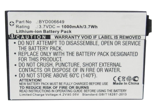 Batteries N Accessories BNA-WB-L7118 Baby Monitor Battery - Li-Ion, 3.7V, 1000 mAh, Ultra High Capacity Battery - Replacement for BT BT298555 Battery