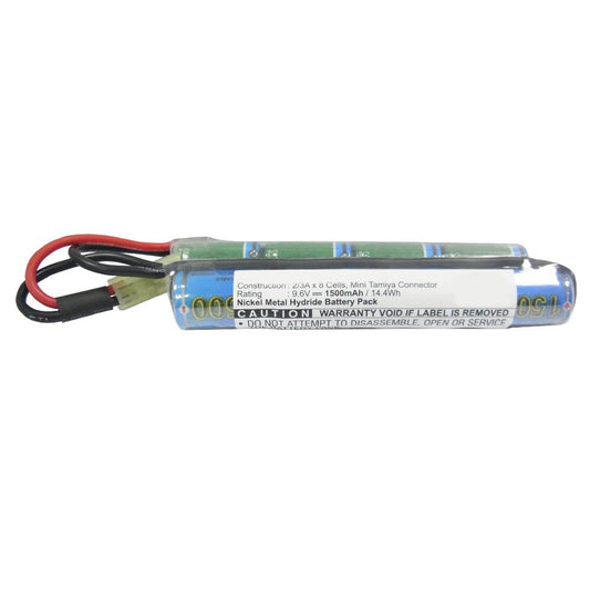 Batteries N Accessories BNA-WB-H7321 RC Hobby Battery - Ni-MH, 9.6V, 1500 mAh, Ultra High Capacity Battery - Replacement for Airsoft M4A1-RIS Battery