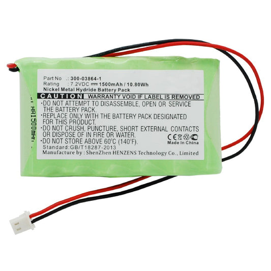 Batteries N Accessories BNA-WB-H7101 Alarm System Battery - Ni-MH, 7.2V, 1500 mAh, Ultra High Capacity Battery - Replacement for Ademco 300-03864-1 Battery